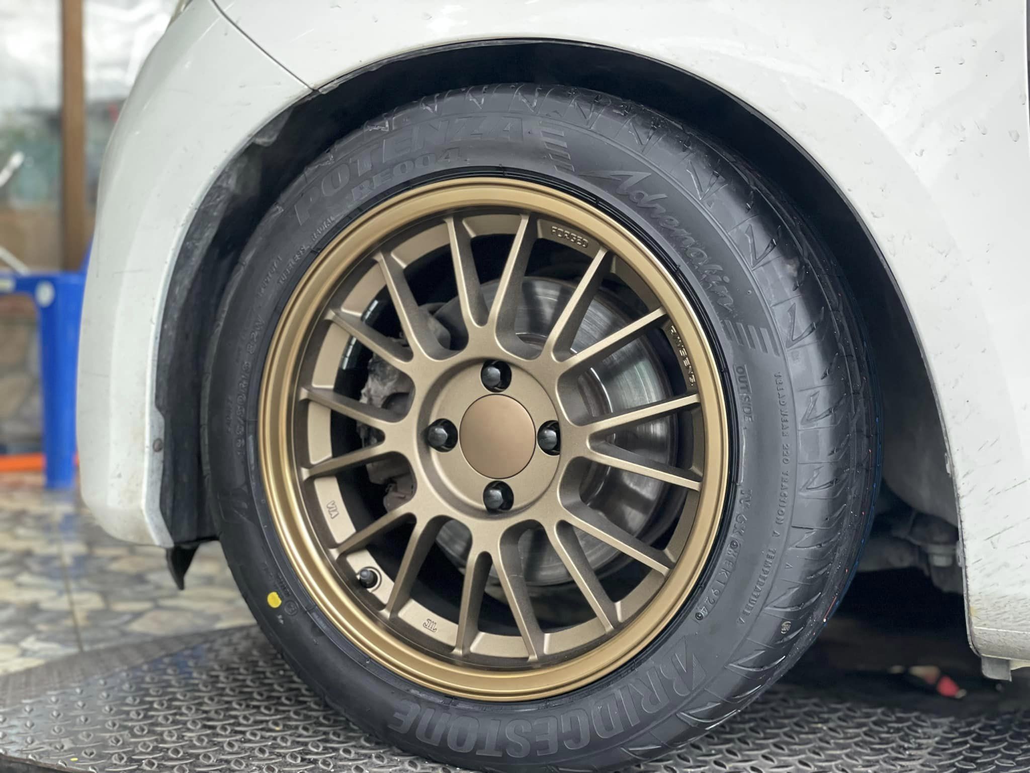 #ล้อแม็กซ์ใหม่SE37 #PredatorPD-30 15X7 ET35 4X100 Bridgestone_Potenza_RE004 195/50R15