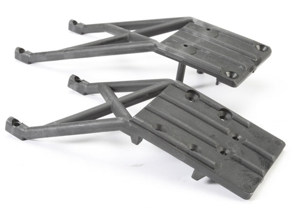 5837 Skidplates, front & rear (black)