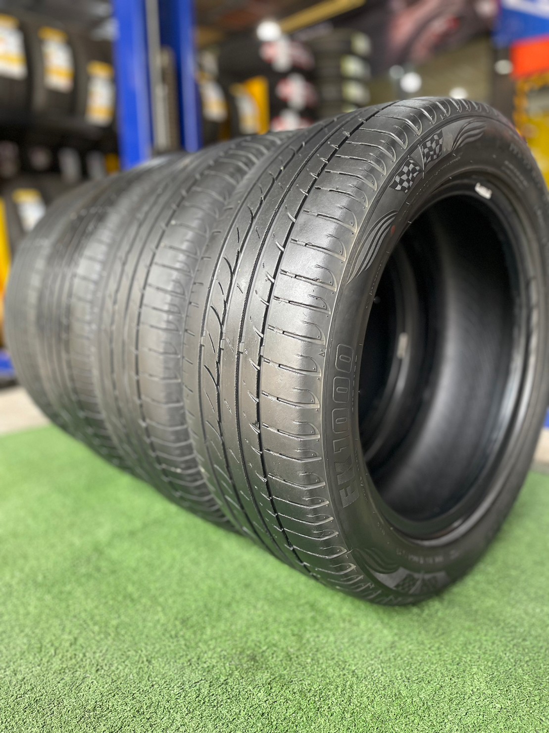 ยางมือสอง OTANI EK1000 195/55R15 ยางสภาพพร้อมใช้ยาง ยางปี20