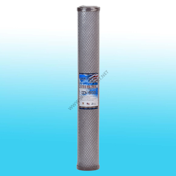 ไส้กรองน้ำ AQUATEK SILVER CARBON FILTER (CTO FILTER ID800) (ฝาเทา) ขนาด 20 นิ้ว
