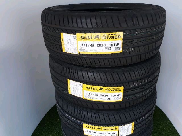 ยางใหม่ ราคาถูก ขอบ20 Giti 245-45-R20 ยางมีรับประกัน