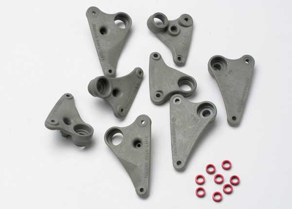 5358 Rocker arm set, progressive-2 (90-T)/ spacers (red aluminum) (8)