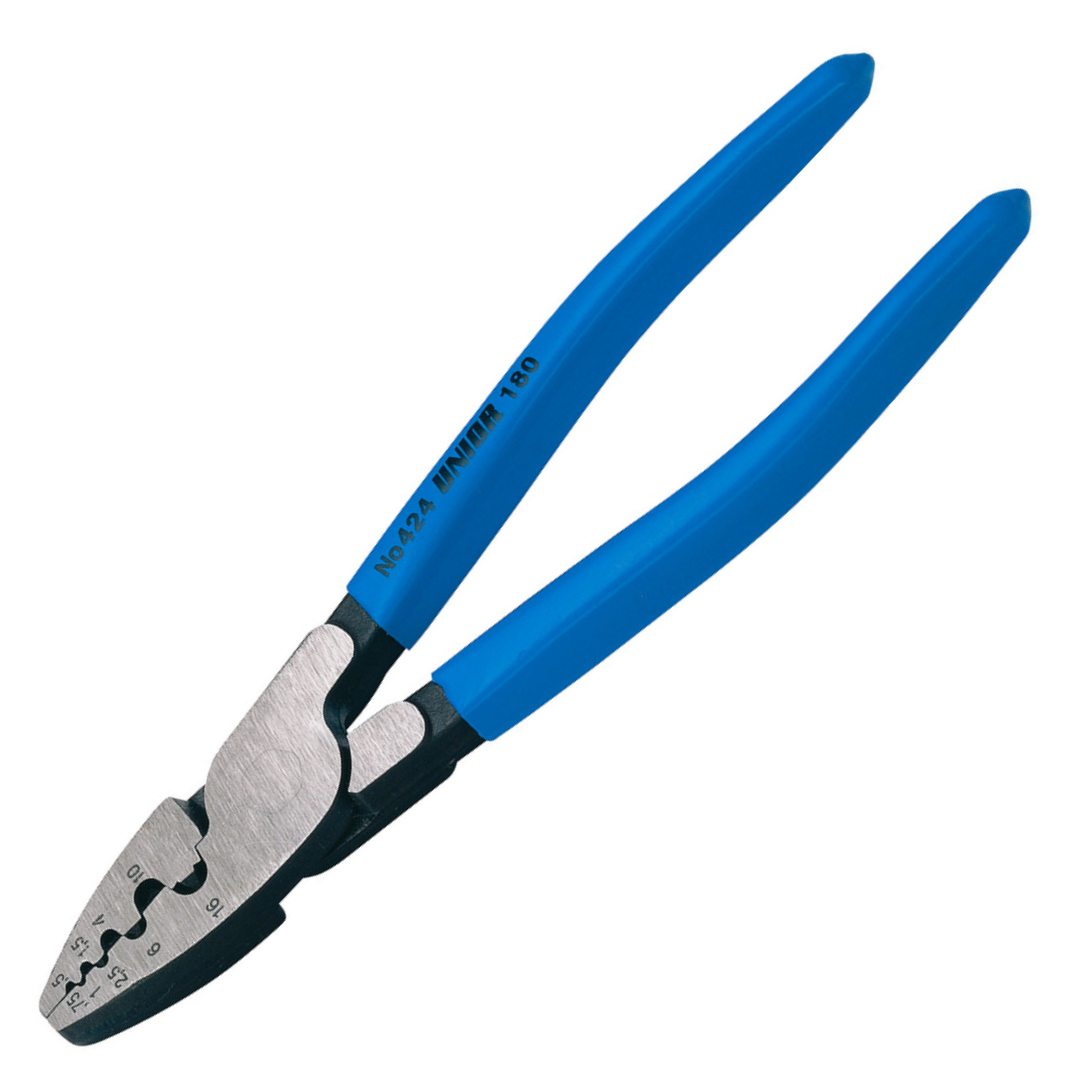 คีมย้ำหัว Terminal ด้ามหุ้มยาง ขนาด 5.1/2",7" No.424/4P UNIOR