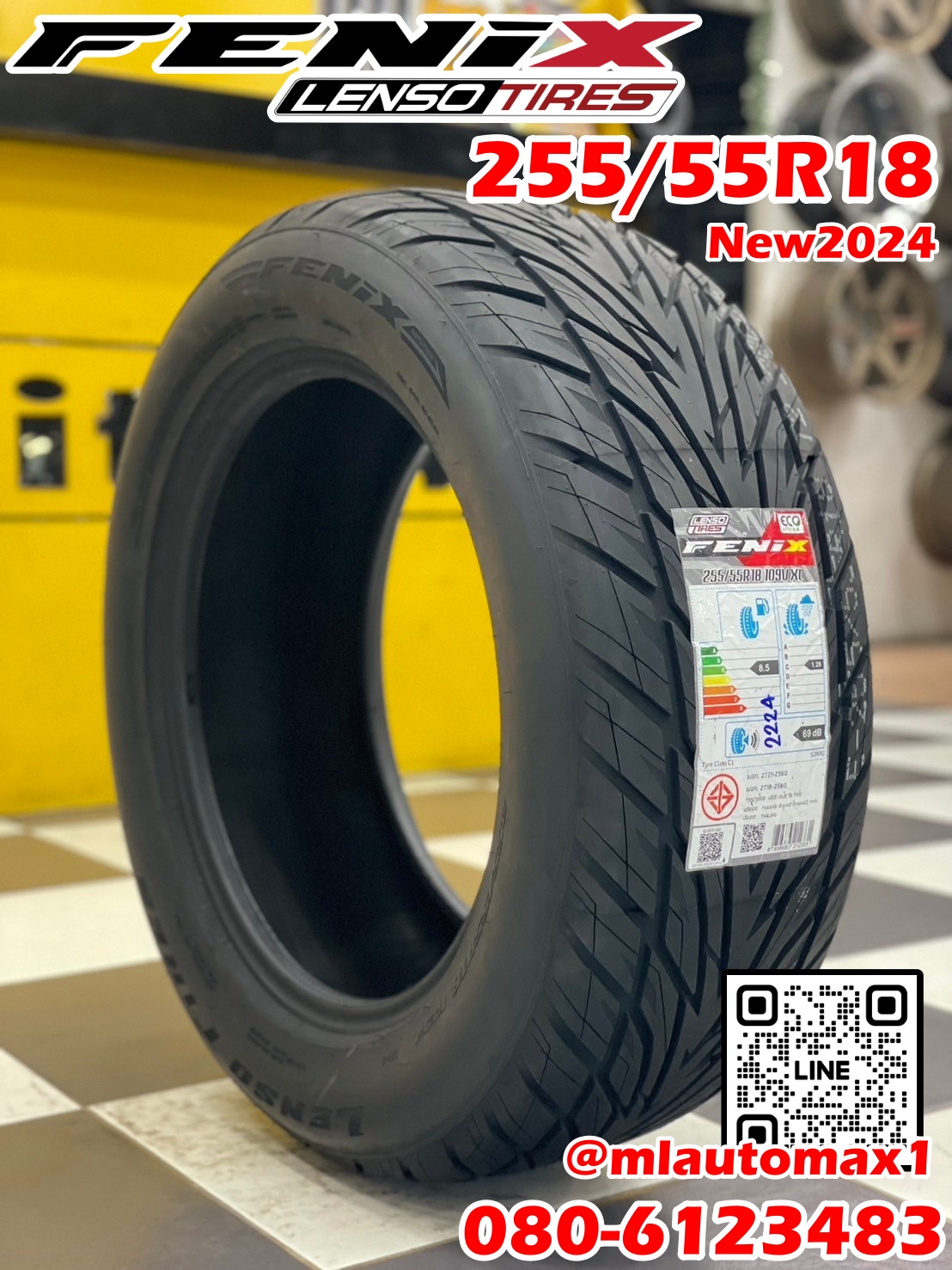 #ยางใหม่ #LENSO_TIRES FENIX 255/55R18 ยางใหม่ปี2024