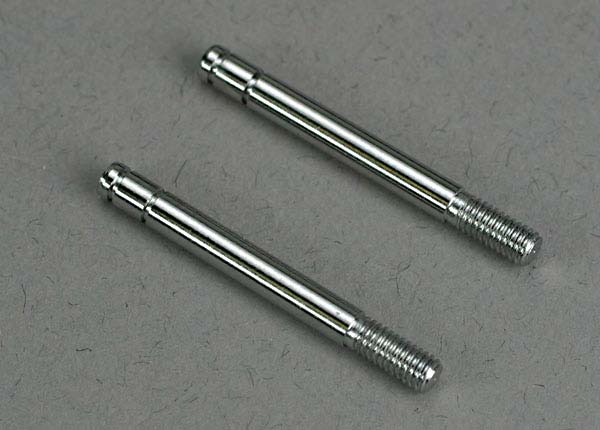 4261 Shock shafts, steel, chrome finish (29mm) (front) (2)