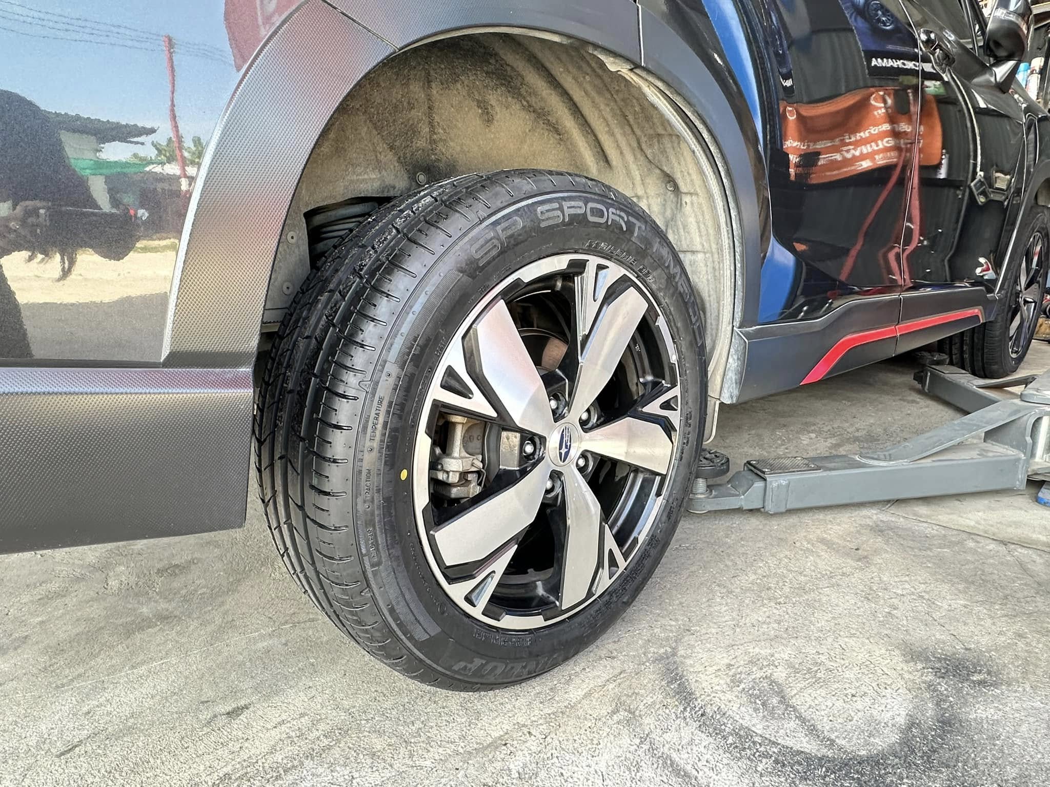 #SUBARU_FORESTER เปลี่ยนยาง ยางใหม่ DUNLOP SP SPORT FM800 225/55R18 ยางใหม่ปี2024 (โปรโมชั่นพิเศษ)