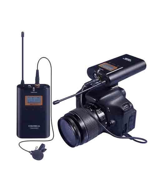 COMICA CVM-WM100 ชุดไมค์ไร้สายสำหรับกล้องวีดีโอ 48 ชาแนล ย่าน UHF