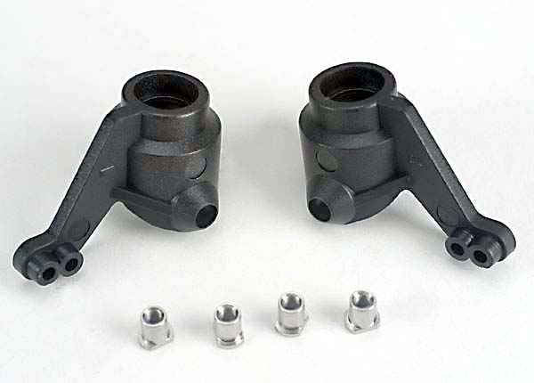 4336 Steering blocks/ axle housings (l&r) w/ metal inserts(3x4.5x5.5mm) (2)