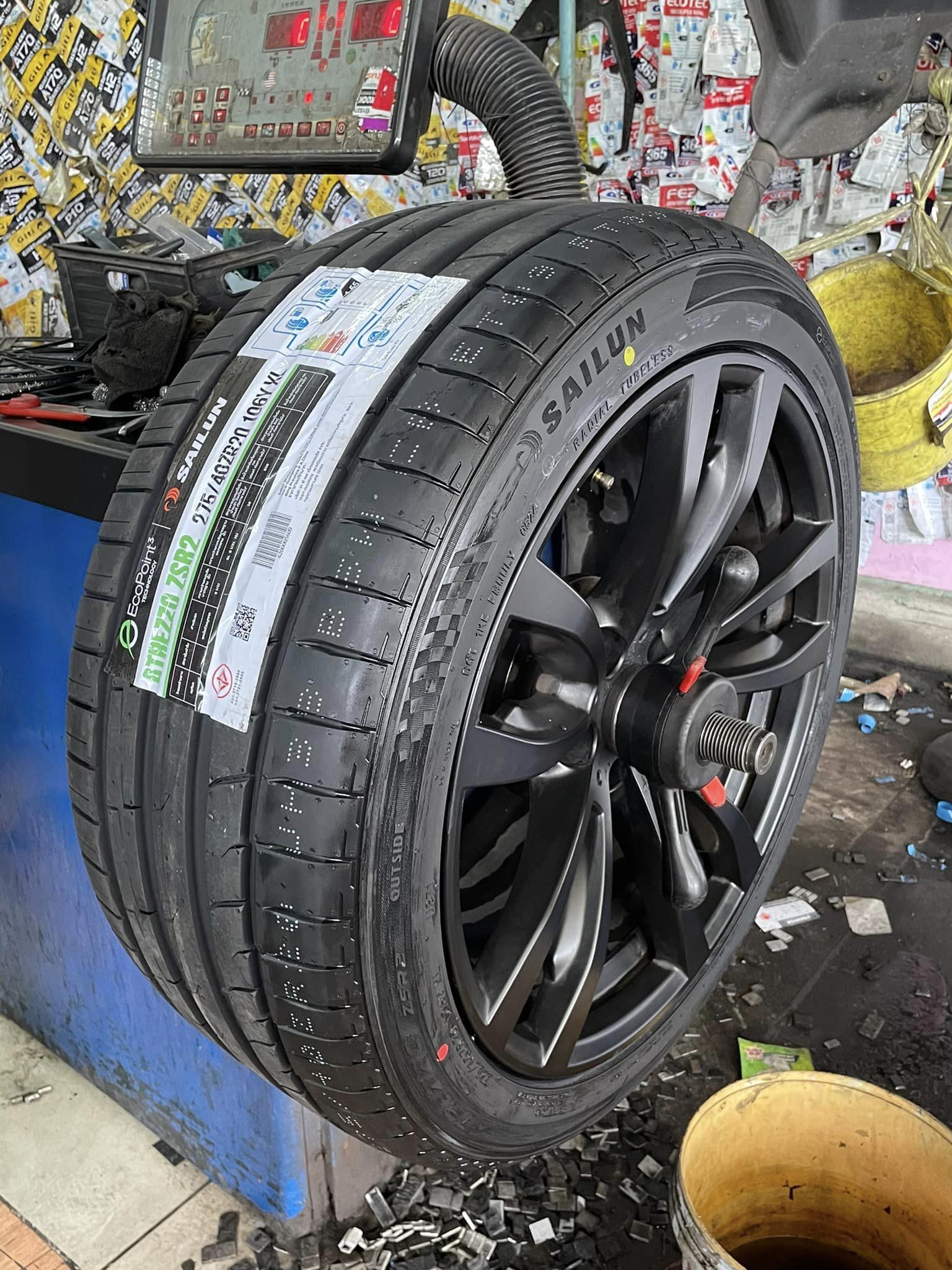 #BMW_X5 เปลี่ยนยาง 🐘#SAILUN_ATREZZO ZSR2 275/40R20 ❤️ 🛞 #SAILUN_ATREZZO ZSR2 315/35R20