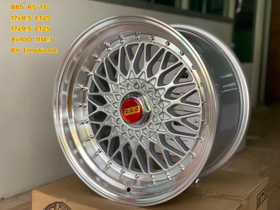ล้อแม็กซ์ใหม่ขอบ17 BBS RS 4รู100 และ 4รู114