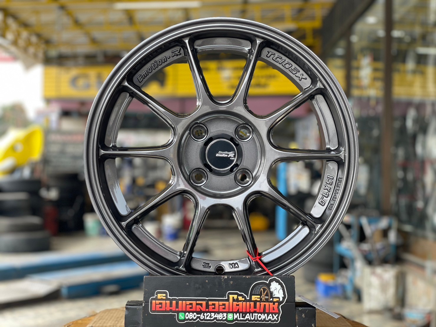 #ล้อแม็กซ์ใหม่ #ล้อแม็กซ์ขอบ15 #ล้อซิ่ง #TC105 #ล้อลายซิ่ง #ล้อขอบ15 กว้าง7 ออฟ35 4รู100 สีDark Gun