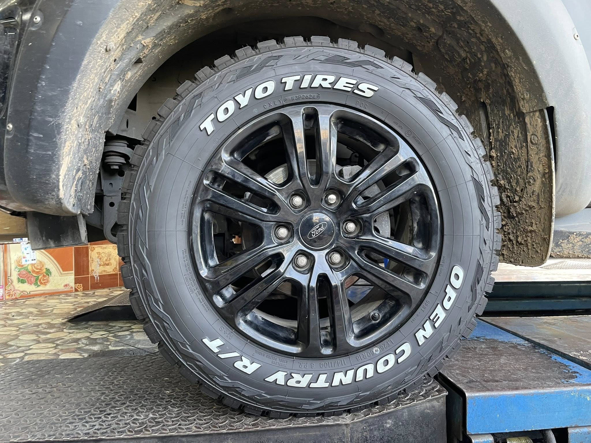 FORD_RANGER🚘 เปลี่ยนยาง 🐘#TOYO_RT_265/60R18