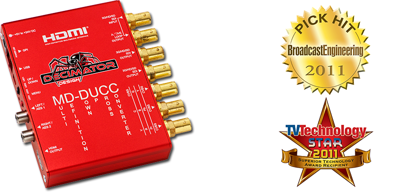 DECIMATOR MD-DUCC Multi-Definition Down Up Cross Converter