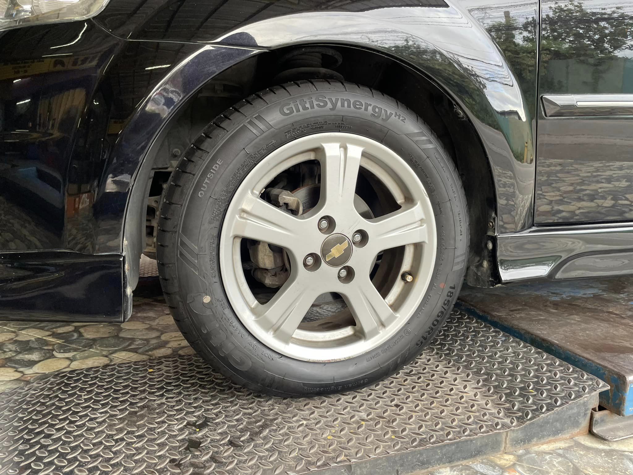 #Chevrolet_Aveo เปลี่ยนยางจีที GITI_SYNERGY_H2 185/60R15