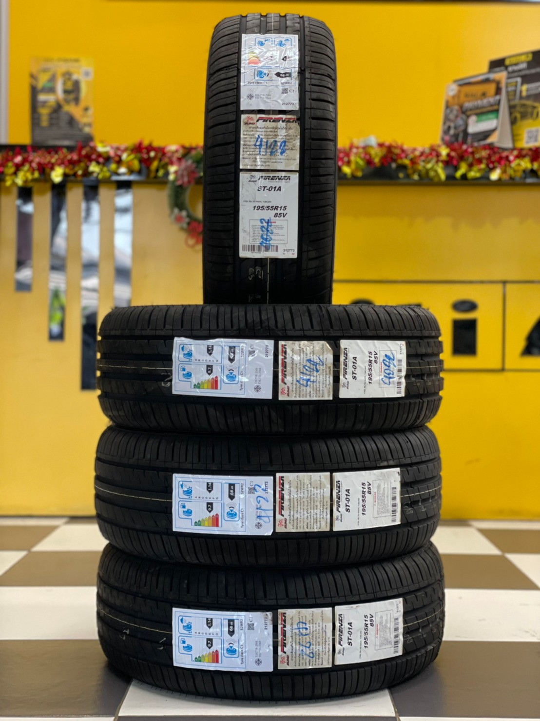 #FIRENZA #ST-01A 195/55R15 ยางใหม่ปี2022