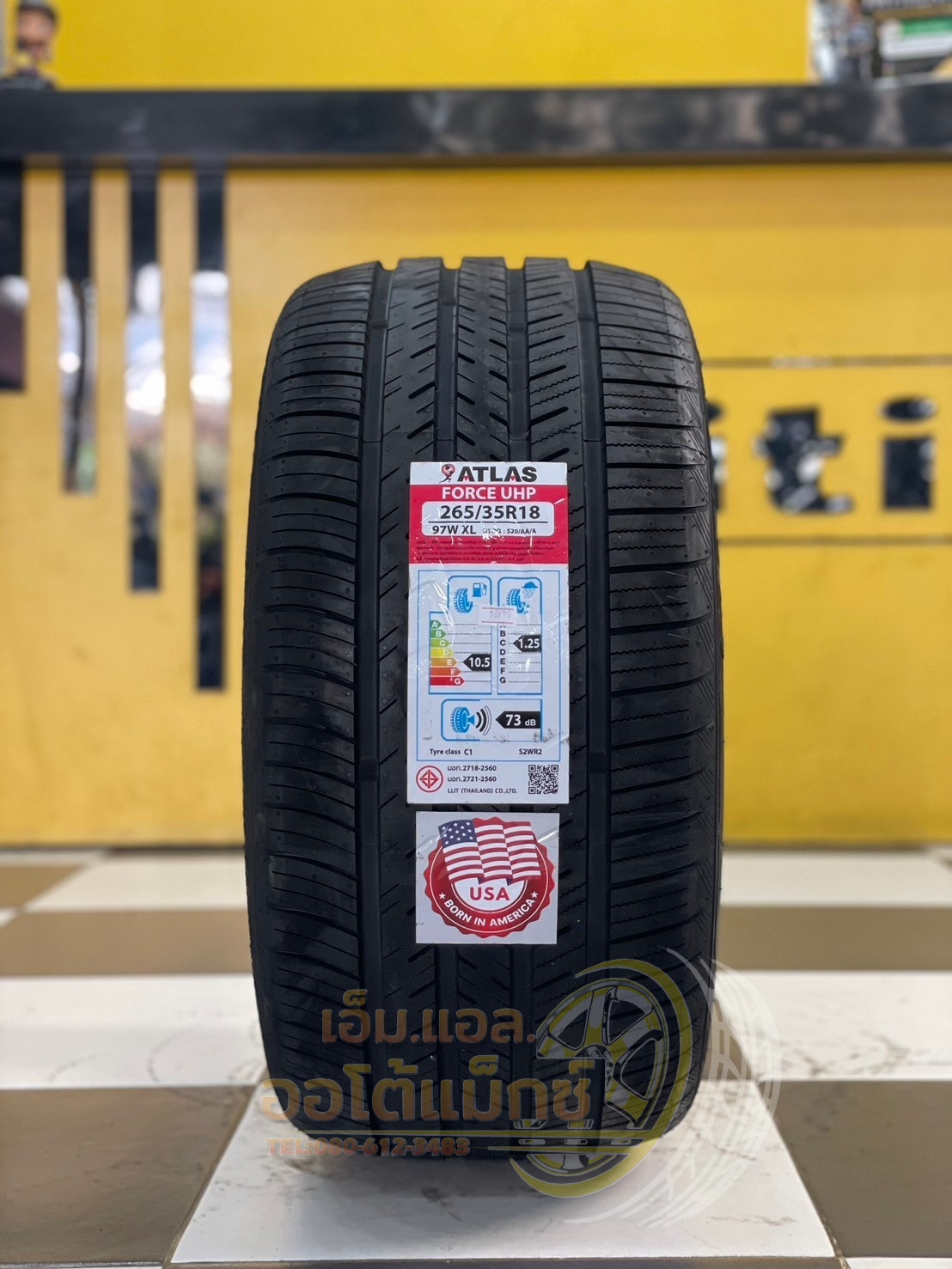 ยางใหม่ Atlas UHP 265/35R18 ยางใหม่ปี2024