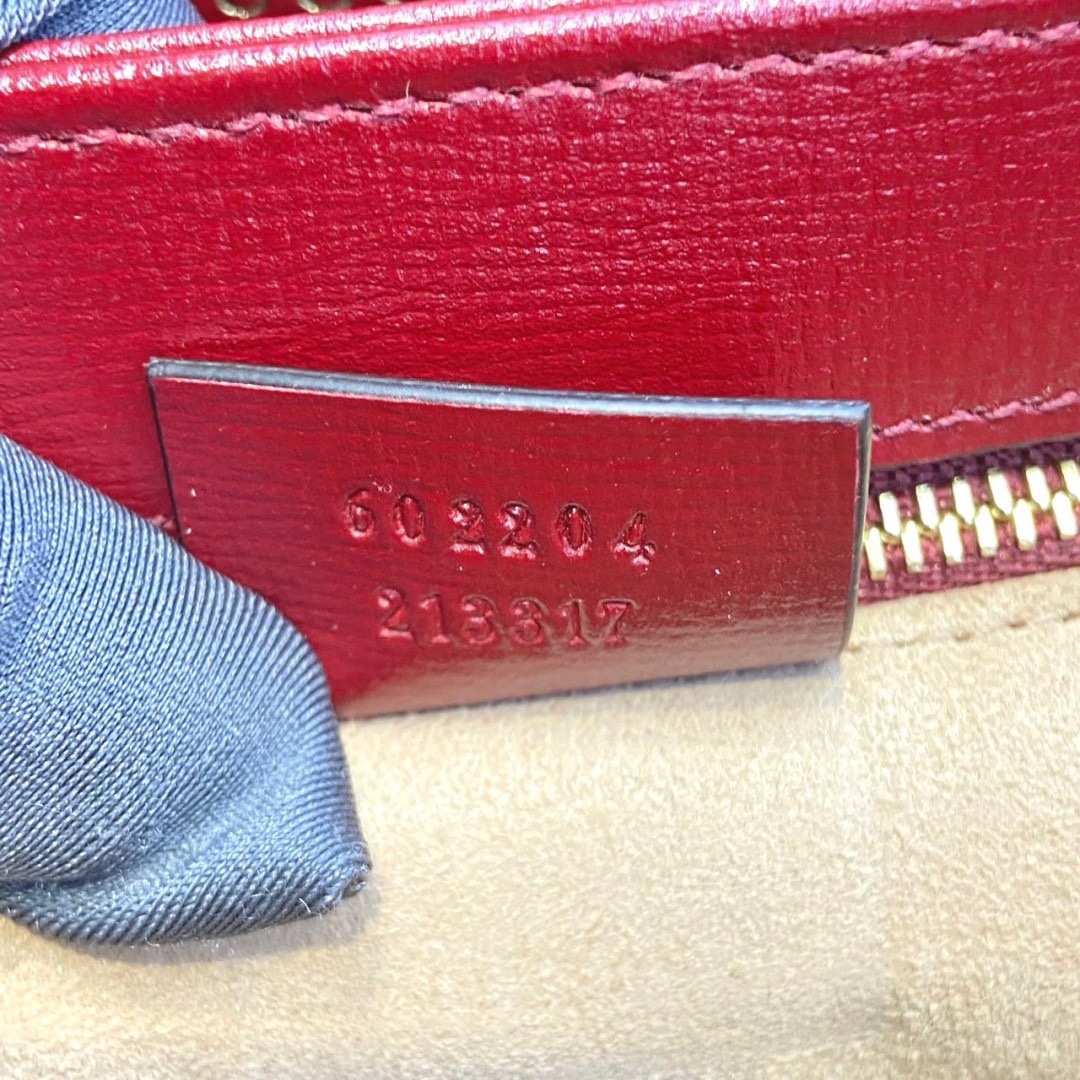 Gucci Horsebit 1995 มือสอง Shoulder Bag 'Beige/New Cherry Red แดง