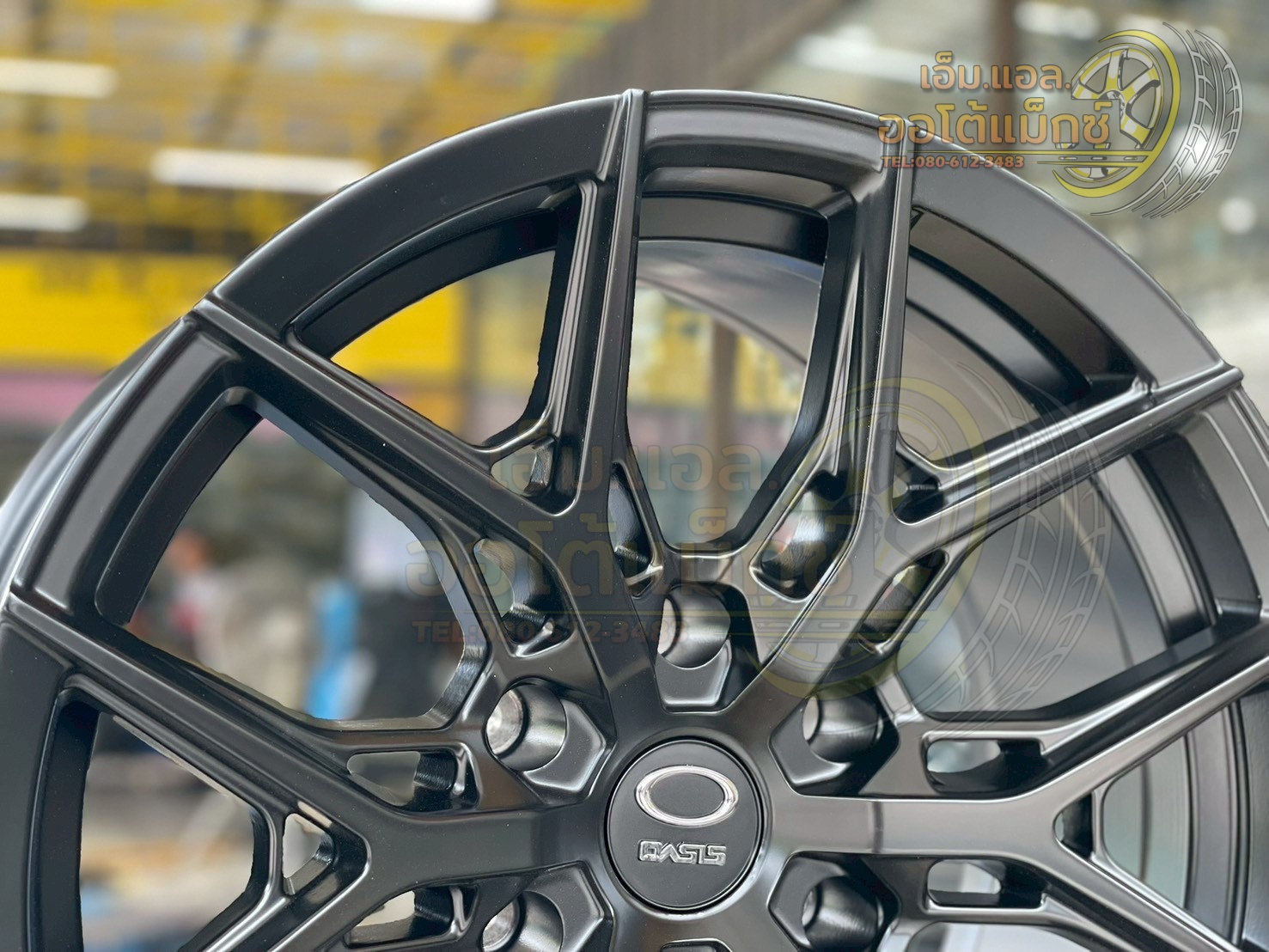 ล้อแม็กซ์ขอบ18 #OASIS_WHEEL #H-6 Flow Forming ขนาด18 ET0 6x139.7 MATT BLACK