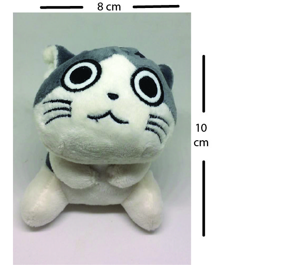 พวงกุญแจแมวจี้ตากลม