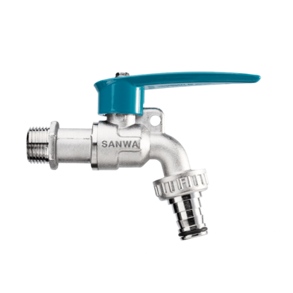ก๊อกบอลสนามล็อคกุญแจ ขนาด 1/2″ SANWA