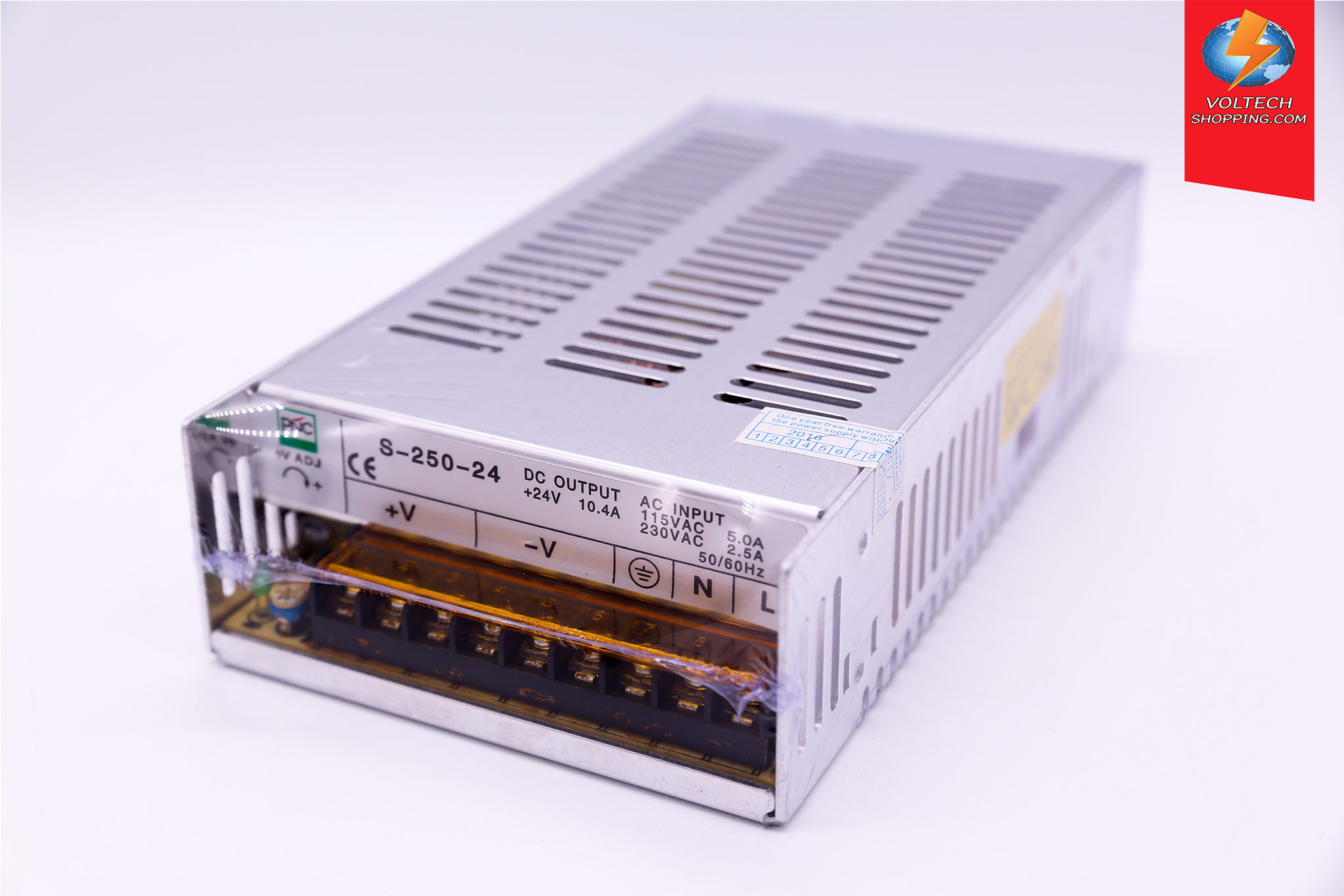 Power Supply 220VAC/24 VDC, 10A, 250W