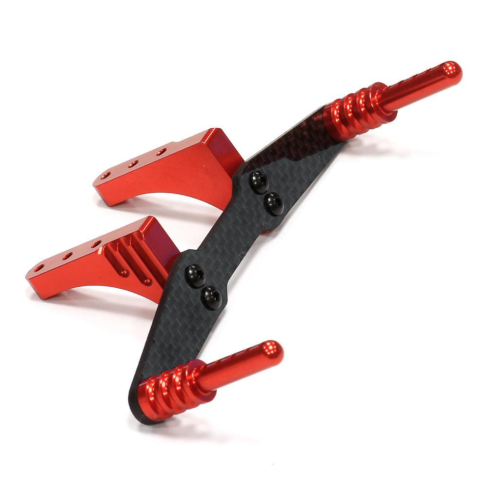 INT-T8671RED Machined Rear Body Mount Set for 1/10 Traxxas Slash 2WD