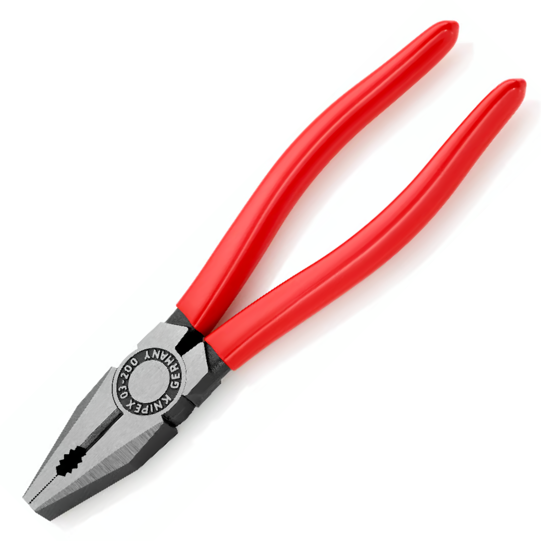 คีมปากจิ้งจก ด้ามบาง ขนาด 6",7",8" No.0301160/0301180/0301200 KNIPEX