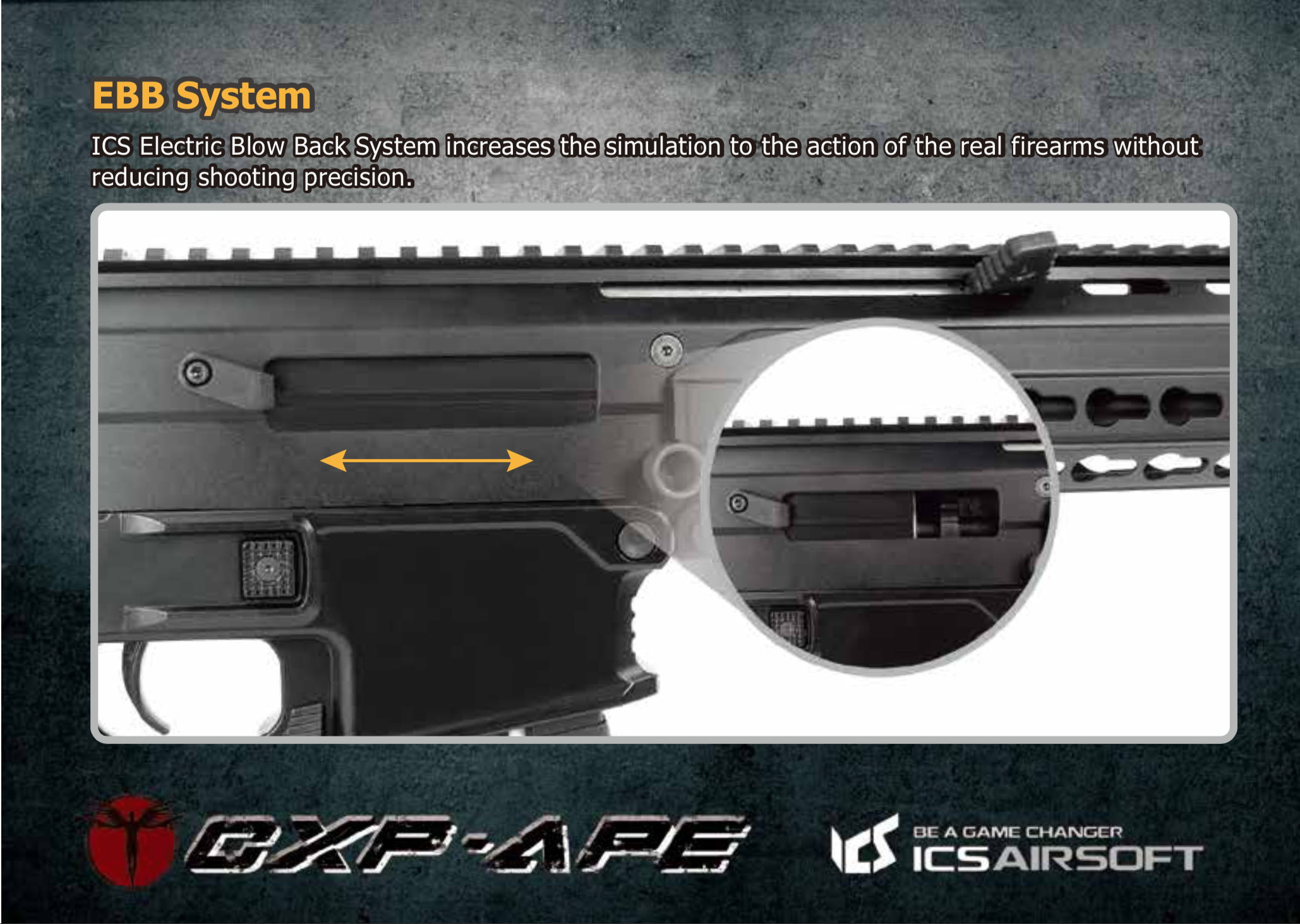 ICS-231 CXP-APE Rifle SF1 Stock-BK