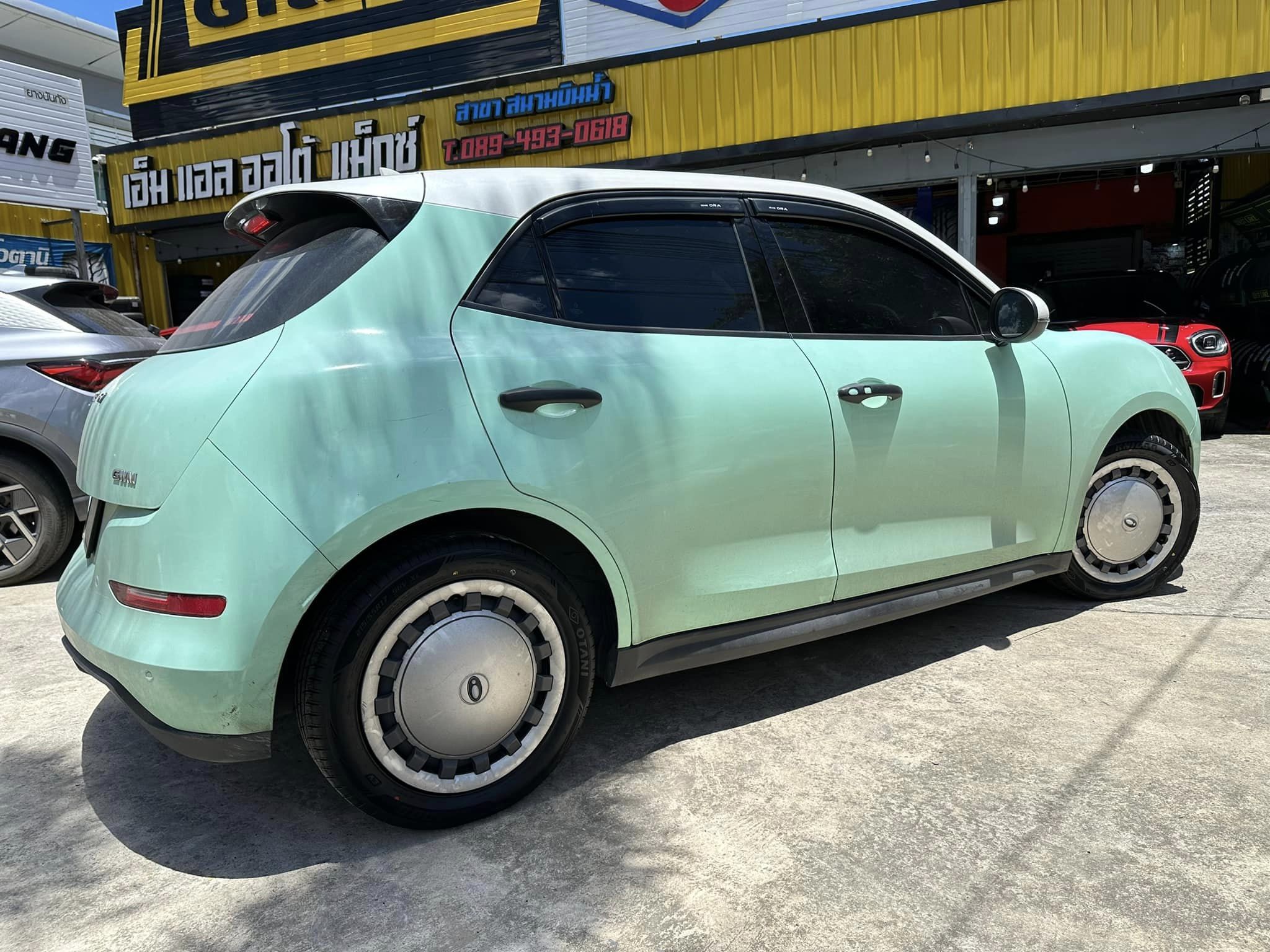 🚘 #ORA_GOODCAT #เปลี่ยนยาง #ยางรถไฟฟ้า 🛞 ￼#OTANI #KN1000 215/55R17