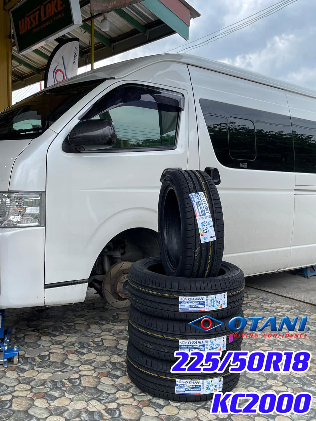 🚘 #รถตู้ #TOYOTA_Commuter #มั่นใจใช้ยางโอตานิ #OTANI KC2000 225/50R18 ยางใหม่ปี2024