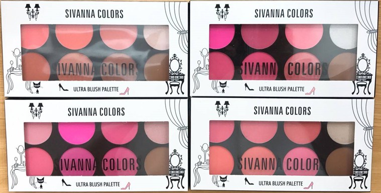 Sivanna Ultra Blush Palatte บลัชออน 8 สี พร้อมไฮไลท์และเฉดดิ้ง