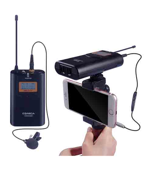 COMICA CVM-WM100 ชุดไมค์ไร้สายสำหรับกล้องวีดีโอ 48 ชาแนล ย่าน UHF