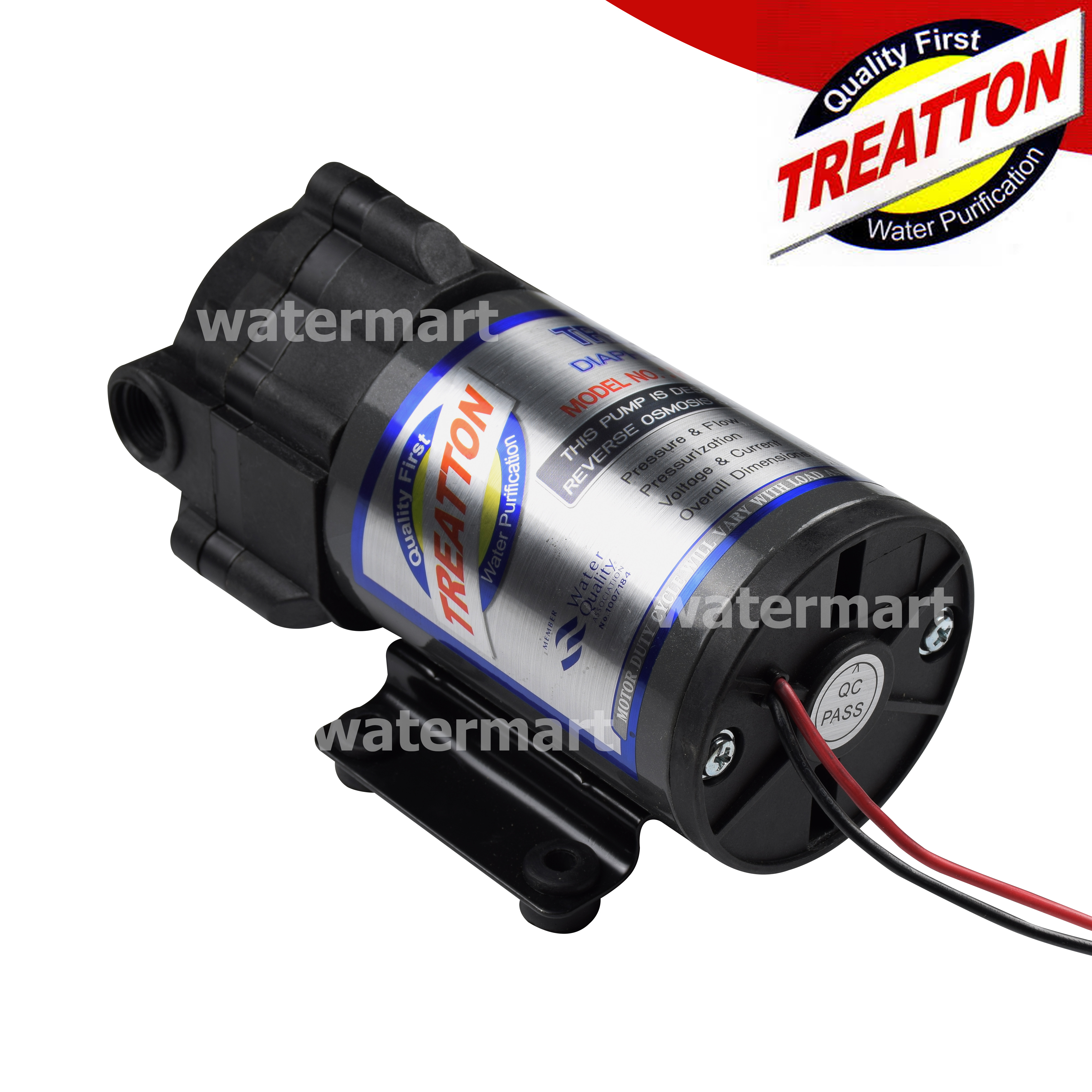 ปั้มไดอะแฟรม TREATTON Diaphragm Pump RO 150 GPD พร้อมหม้อแปลง