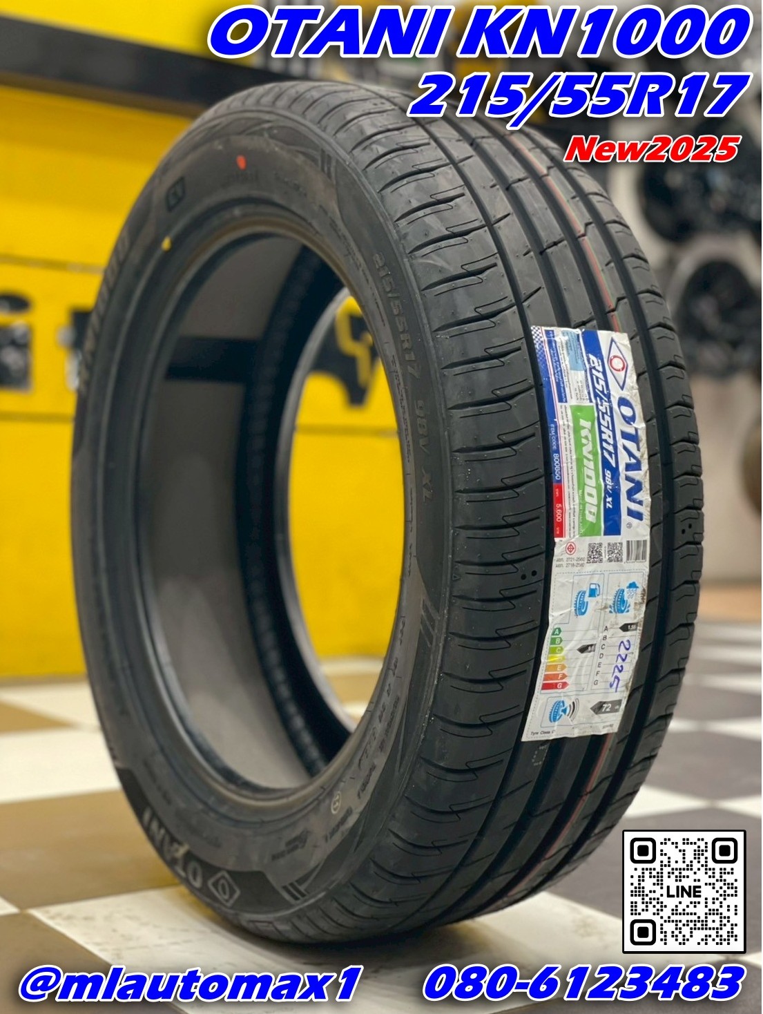 ยาง OTANI KN1000 ขนาด 215/55R17ยางใหม่ปี2025