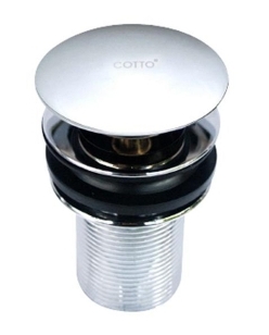 COTTO สะดืออ่างล้างหน้าแบบกด CT665N(HM) (ไม่มีรูน้ำล้น)