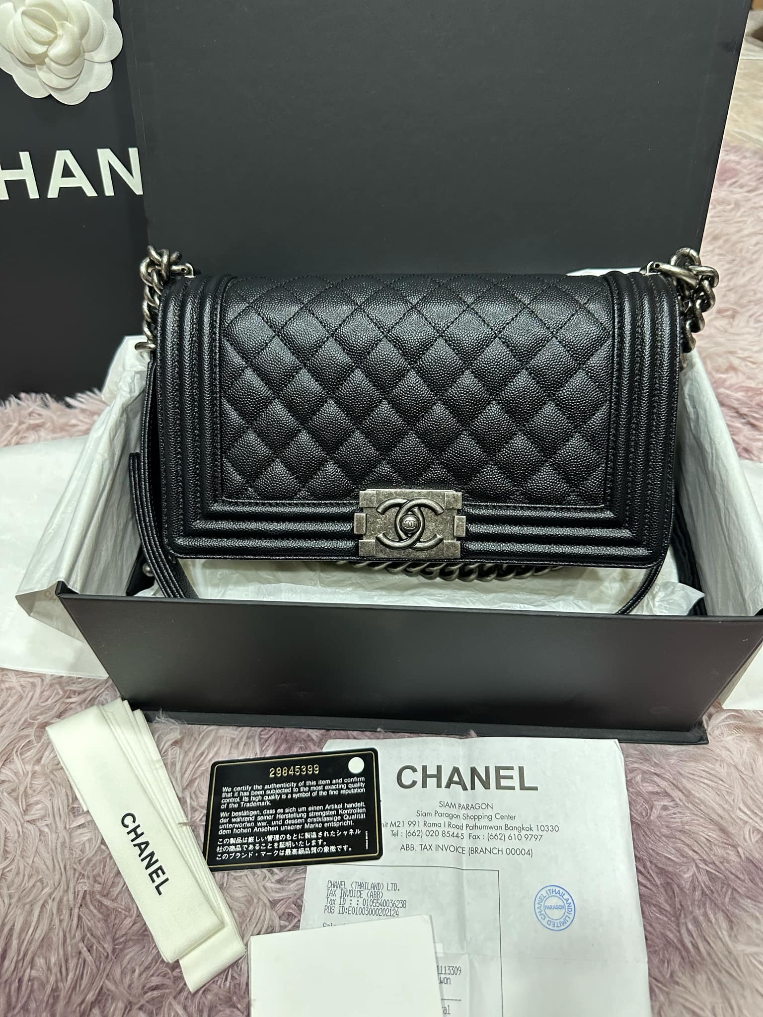 Chanel boy10 rhw holo29 มือสอง ชอปไทย