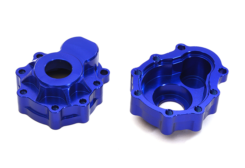 INT-C27975BLUE Billet Alloy Portal Outer Housings for Traxxas TRX-4 Scale & Trail Crawler