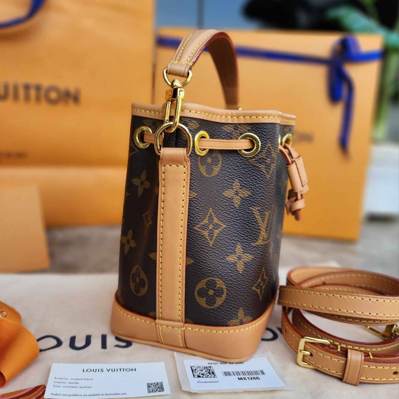 กระเป๋าLVรุ่น Nano Noé มือสอง รุ่นใหม่ สายถอดได้