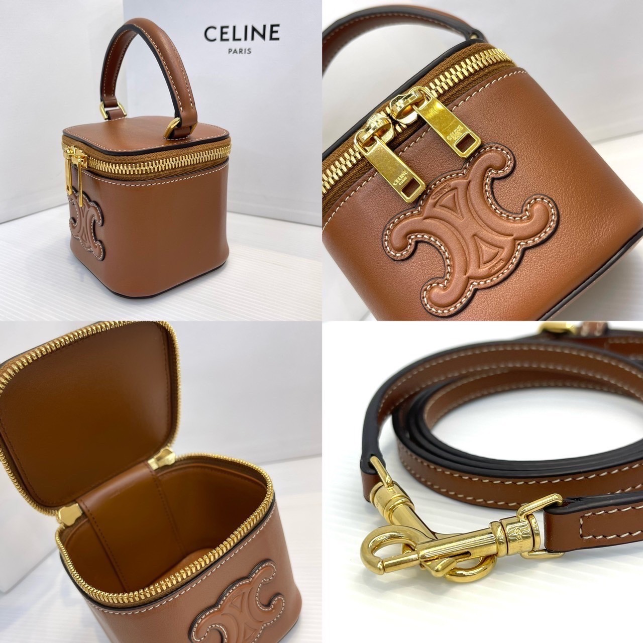 กระเป๋าCeline Vanity Case Cuir Triomphe
