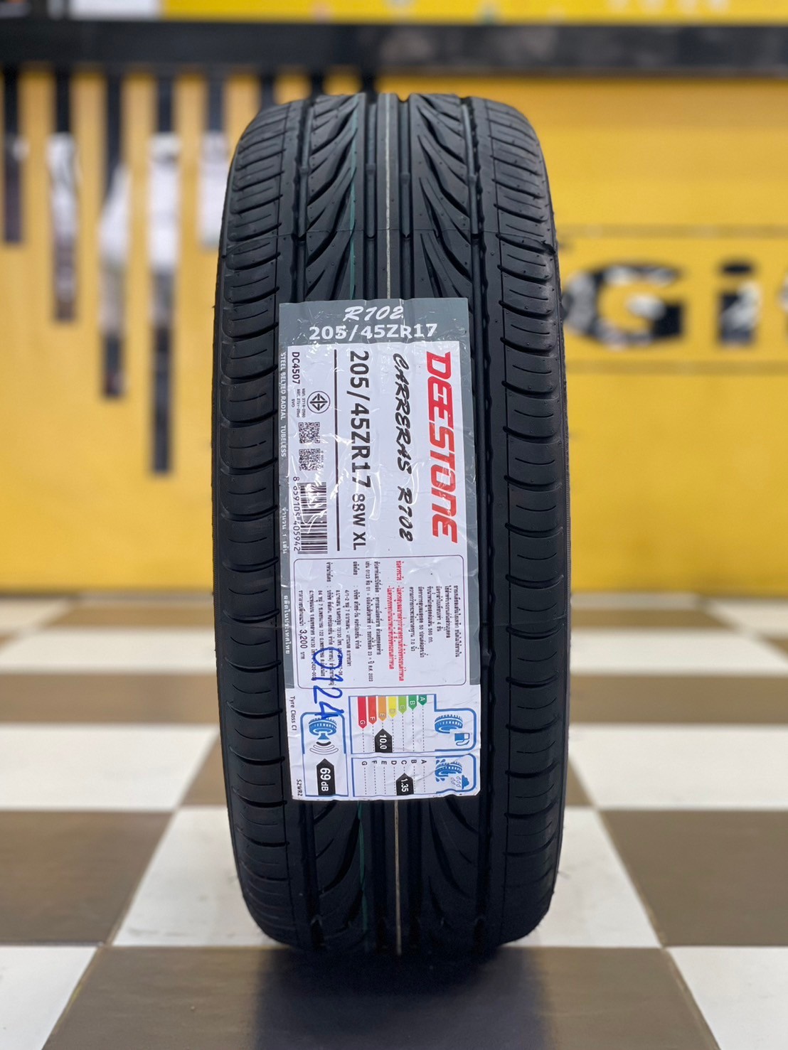 ยางใหม่ดีสโตน #DEESTONE CARRERAS #R702 205/45R17 ยางใหม่ปี2024