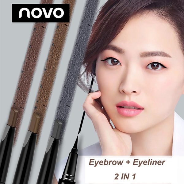 novo seduce eye makeup โนโว ดินสอเขียนคิ้ว+อายไลน์เนอร์