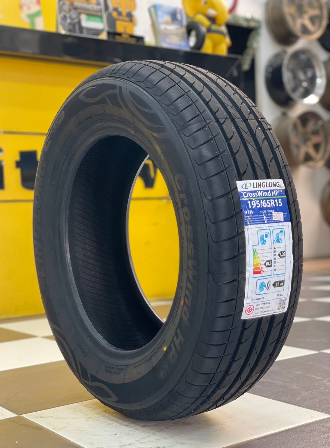 ยางรถยนต์คุณภาพดี #Linglong(หลิงหลง) Crosswind HP 195/65R15ยางใหม่ปี2024 ยางผลิตไทย
