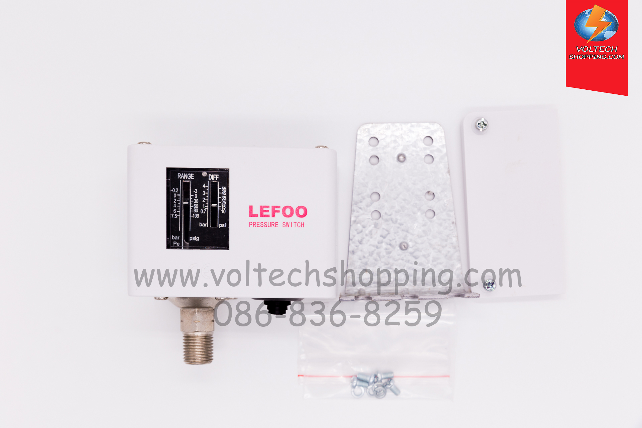 Pressure switch, Range (-0.2-7 bar), G 1/4"
