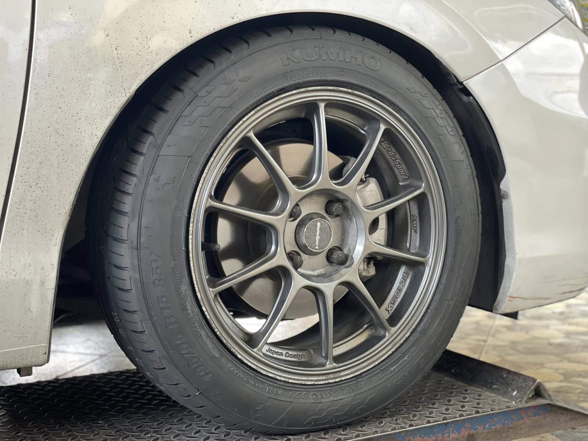 🛞❤️ #HONDA_CITY 🚘❤️💫 🛞🐘#KUMHO #PS31 195/55R15