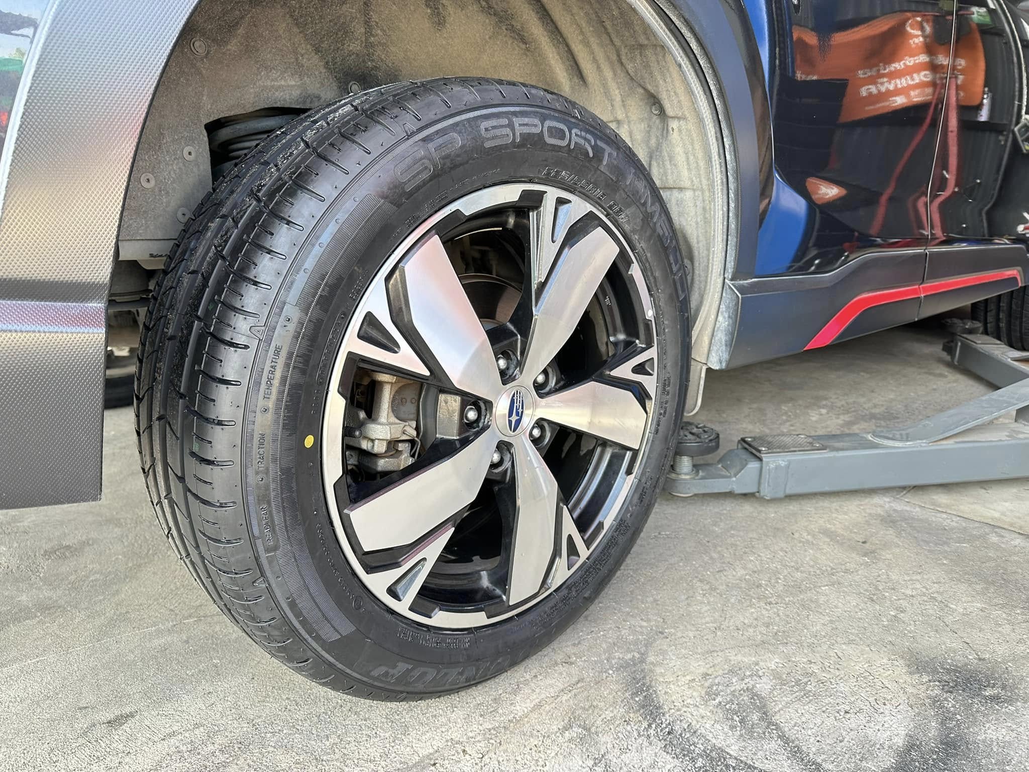 #SUBARU_FORESTER เปลี่ยนยาง ยางใหม่ DUNLOP SP SPORT FM800 225/55R18 ยางใหม่ปี2024 (โปรโมชั่นพิเศษ)
