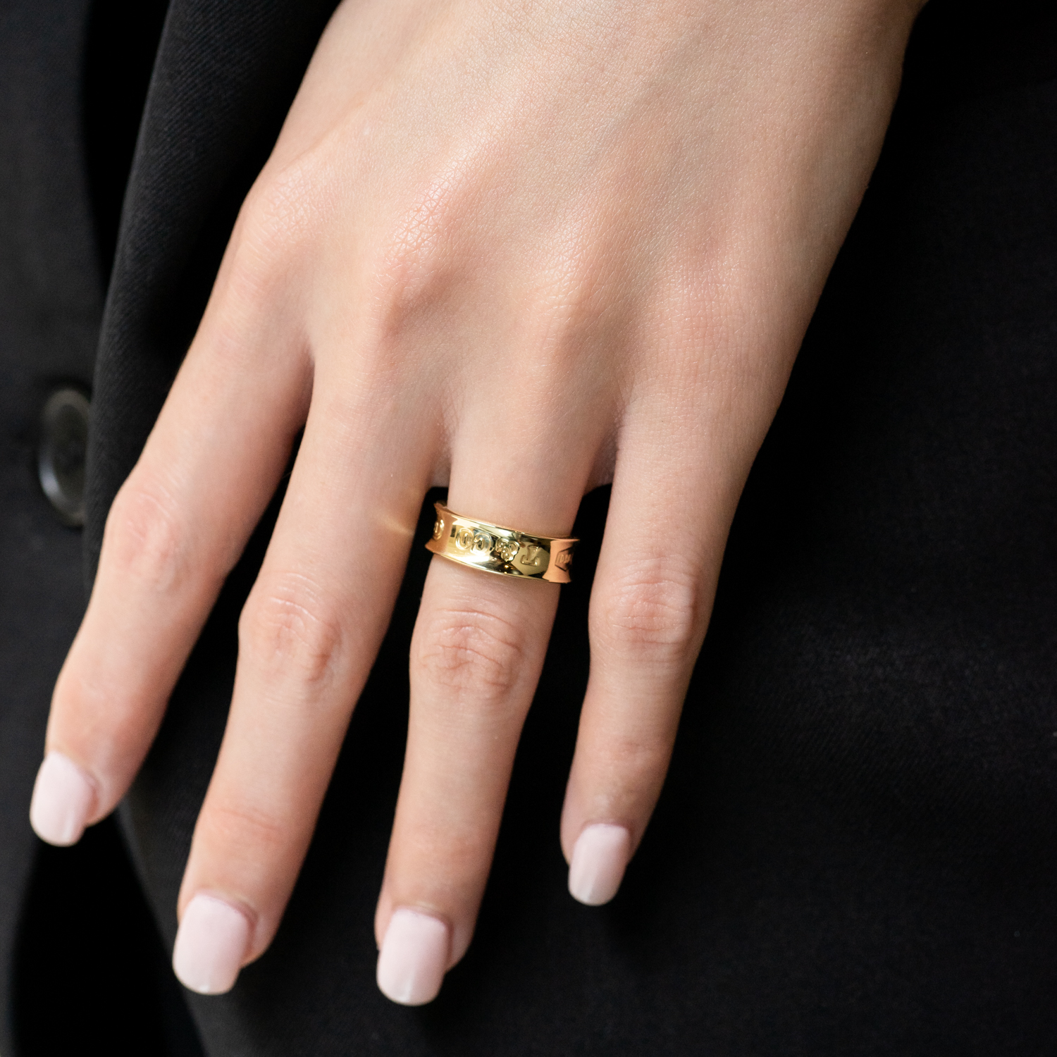 แหวน Tiffany & Co. 1837 Stamped Ring ทองคำ18K ไซส์ 50# (Used)