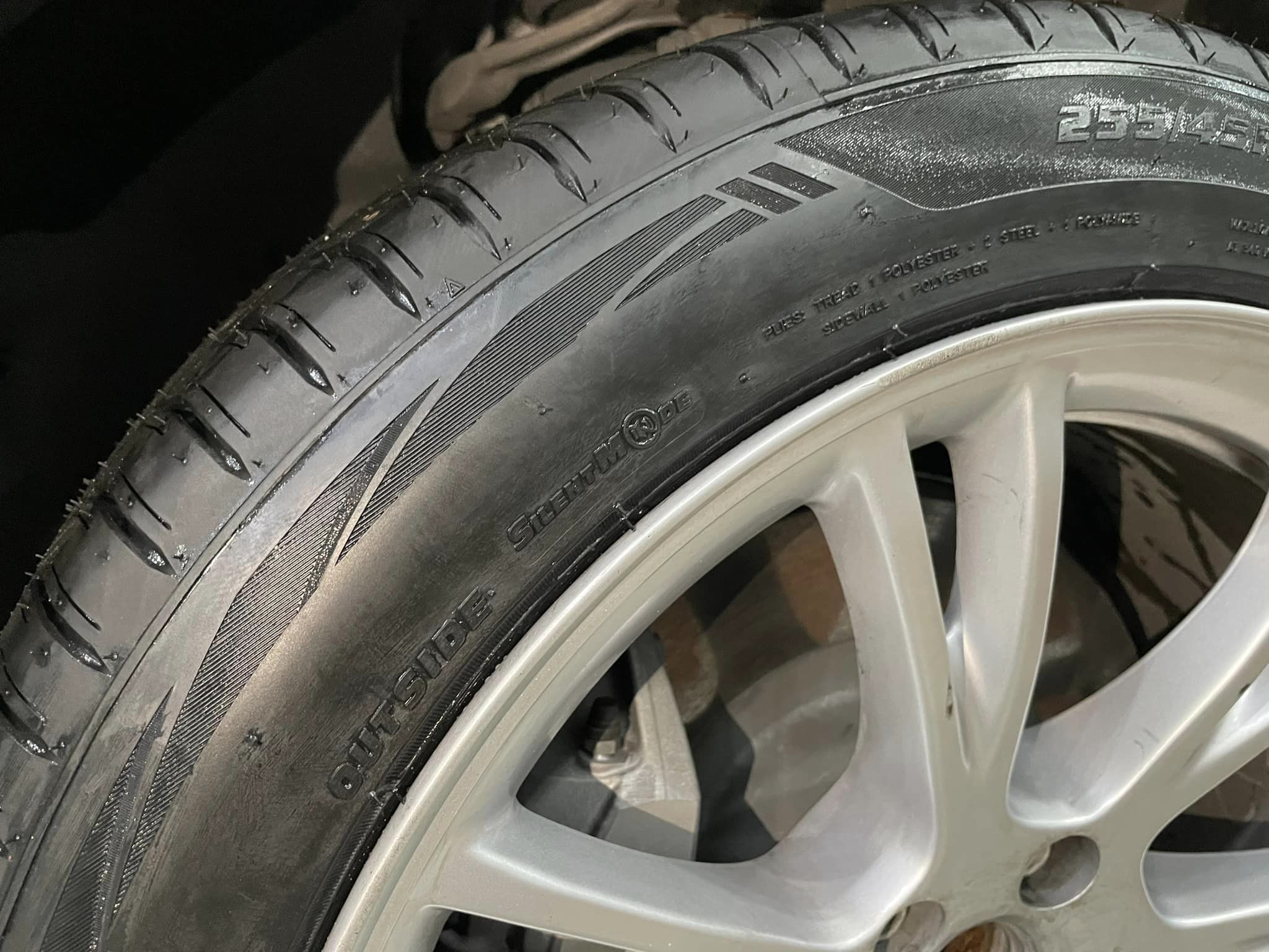 TESLA_MODEL Y❤️ #ยางเทคโนโลยีฟองน้ำ สำหรับรถEVเพิ่มความนุ่มเงียบมากยิ่งขึ้น #OTANI #KN1000 255/45R19