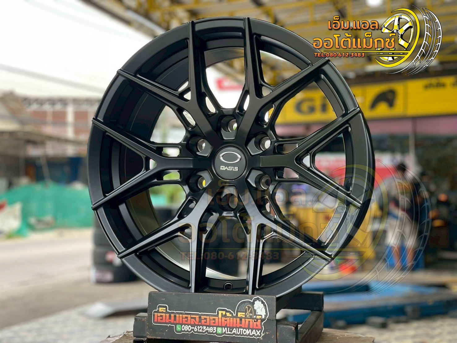 ล้อแม็กซ์ขอบ18 #OASIS_WHEEL #H-6 Flow Forming ขนาด18 ET0 6x139.7 MATT BLACK