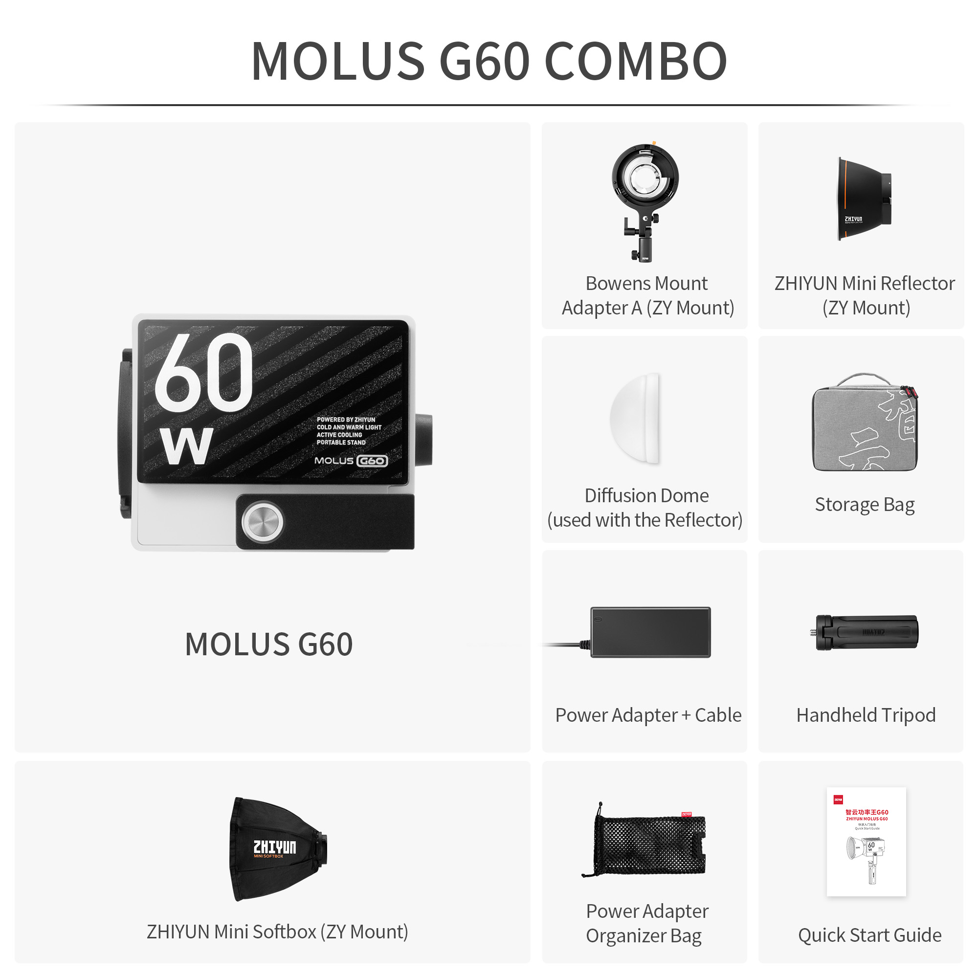 Zhiyun Molus G60 Combo Pocket COB Light