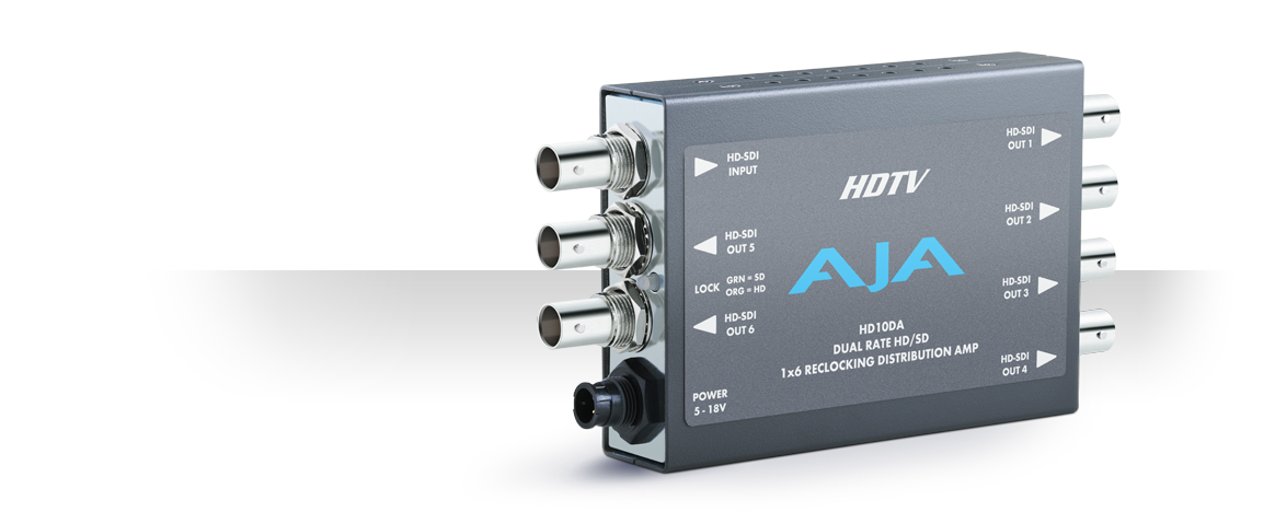 AJA HD10DA 1x6 HD/SD Distribution Amplifier